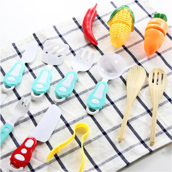Bucatarie Dubla Completa Multifunctionala Karemi, Chiuveta cu Circuit de Apa, Masina de Spalat Vase, Cuptor, Oala sub Presiune, Ustensile, Produse, Legume, Lumini si Sunete, 42 piese, Albastru multicolor