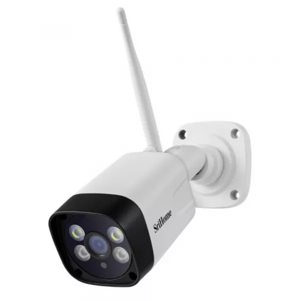 Camera de supraveghere exterior Wireless Sricam, SriHome, FullHD 3MP, Monitorizare Video Audio, Vedere Nocturna Color, Sunet bidirectional, senzor miscare, SH035