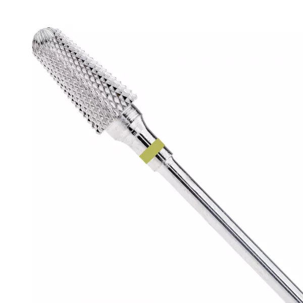 Capat freza din carbid, Lila Rossa, varf conic, argintiu, duritate extra fina, cf02-1xf