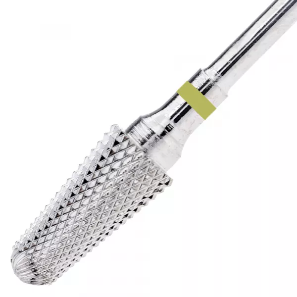 Capat freza din carbid, Lila Rossa, varf conic, argintiu, duritate extra fina, cf02-1xf