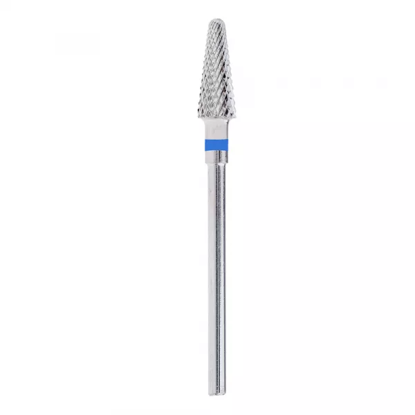 Capat freza din carbid, Lila Rossa, varf conic, argintiu, duritate medie, cf02-4m