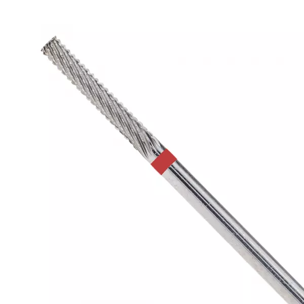 Capat freza din carbid, Lila Rossa, varf conic, argintiu, duritate fina, cf02-6f