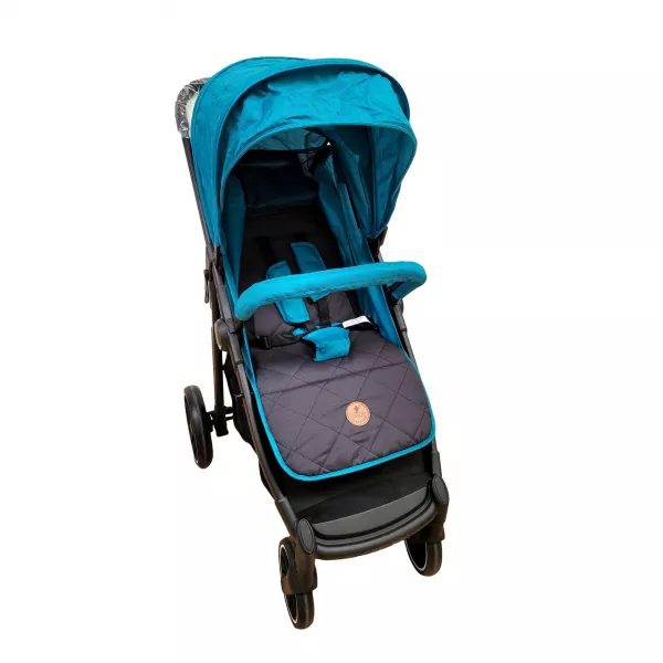 Carucior sport pliabil impermeabil cu husa pentru picioare, Karemi, 0-36 luni albastru