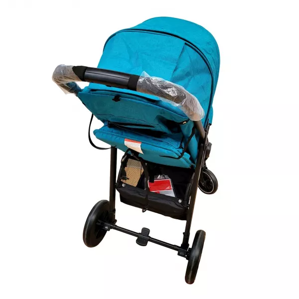 Carucior sport pliabil impermeabil cu husa pentru picioare, Karemi, 0-36 luni albastru