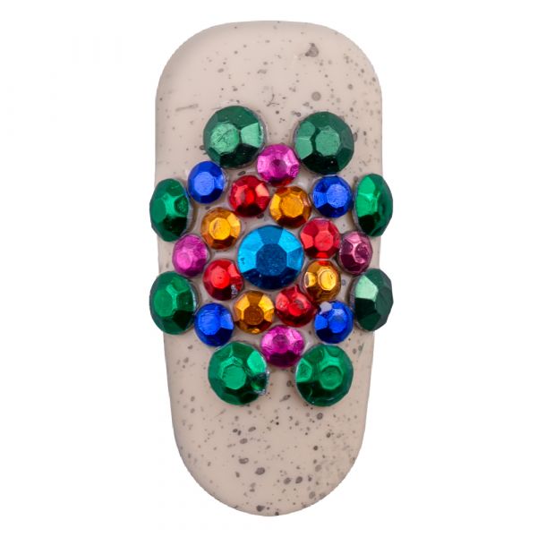 Carusel decoratiuni unghii, mix de pietricele multicolore