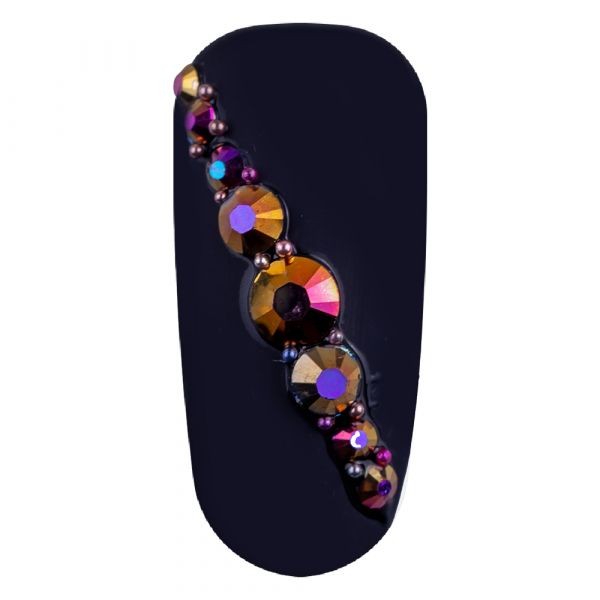 Carusel decoratiuni unghii, mix strasuri cu reflexii