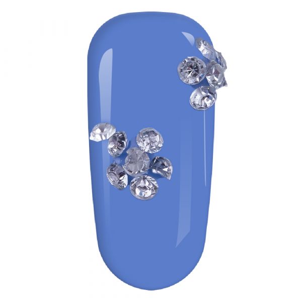 Carusel decoratiuni unghii, pietricele tip diamant, argintii