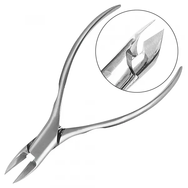 Cleste pentru unghii si cuticule profesional, Zenail, argintiu