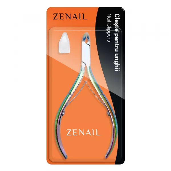 Cleste profesional pentru unghii si cuticule, Zenail, multicolor