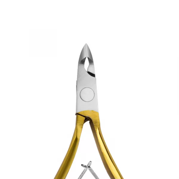 Cleste profesional pentru unghii si cuticule, Zenail, auriu