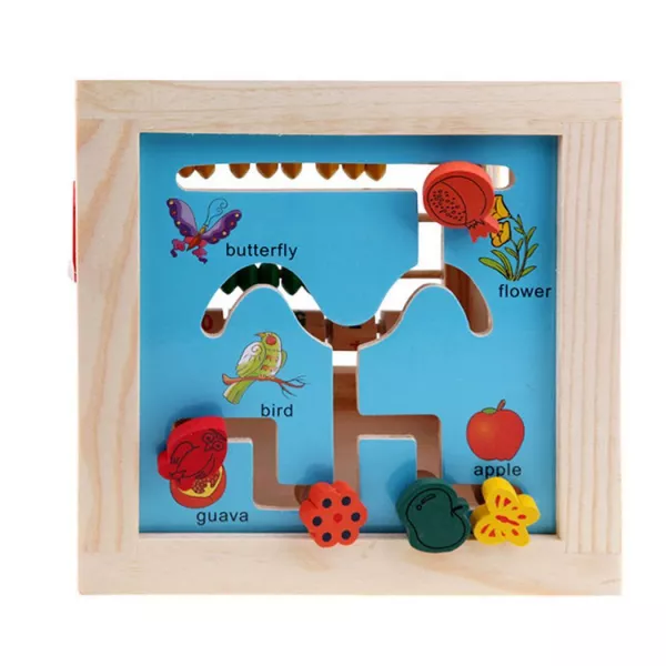 Cub multifunctional 5 in 1 Karemi, 5 laturi educative