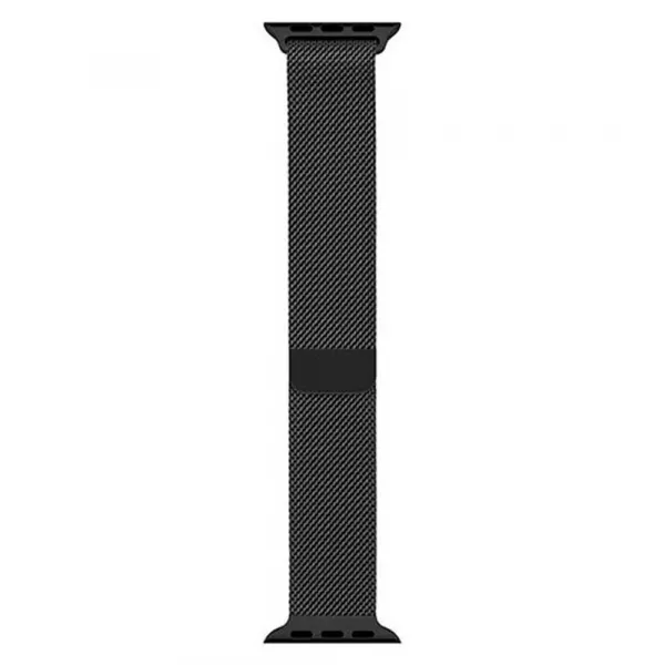 Curea metalica pentru Apple Watch Loomax, bratara compatibila cu Apple Watch, 38 / 40 mm negru