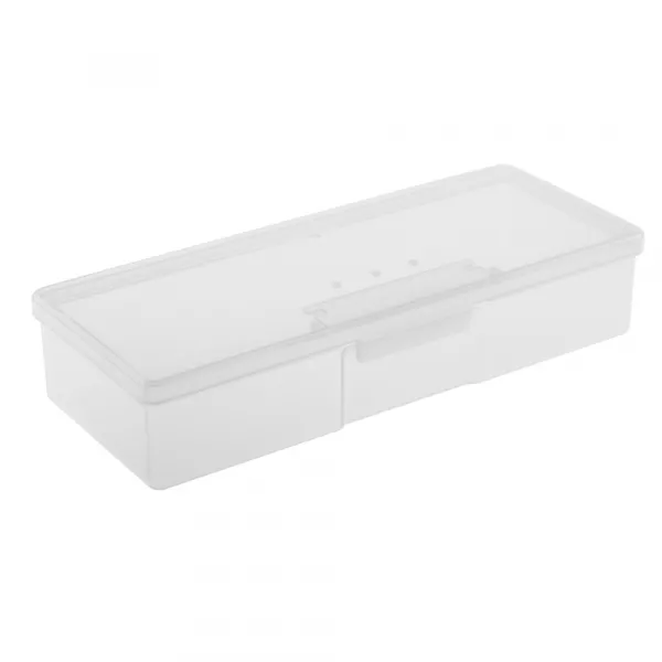 Cutie de depozitare, tip penar, fara compartimente, transparent