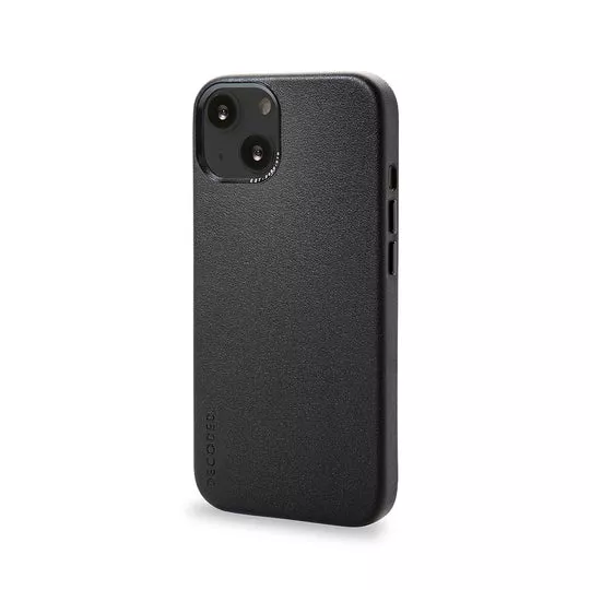 Husa de protectie Decoded IPhone 13, compatibila MagSafe, piele ecologica, negru