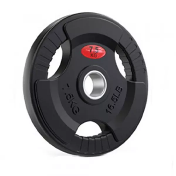 Disc Karemi de 7.5 kg, pentru bara cu diametru 50 mm, din cauciuc, negru