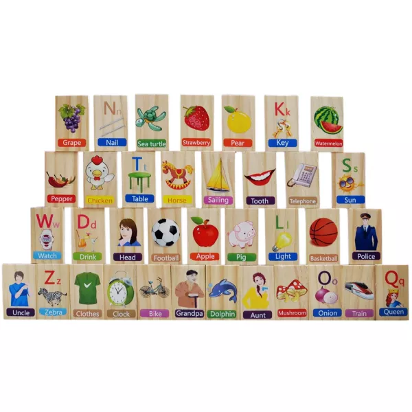 Joc educativ Karemi, cu piese de domino, 100 piese