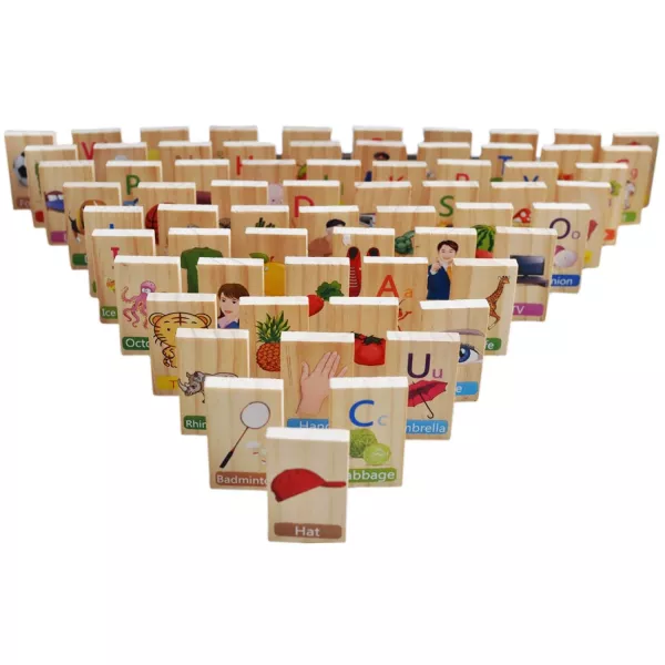 Joc educativ Karemi, cu piese de domino, 100 piese