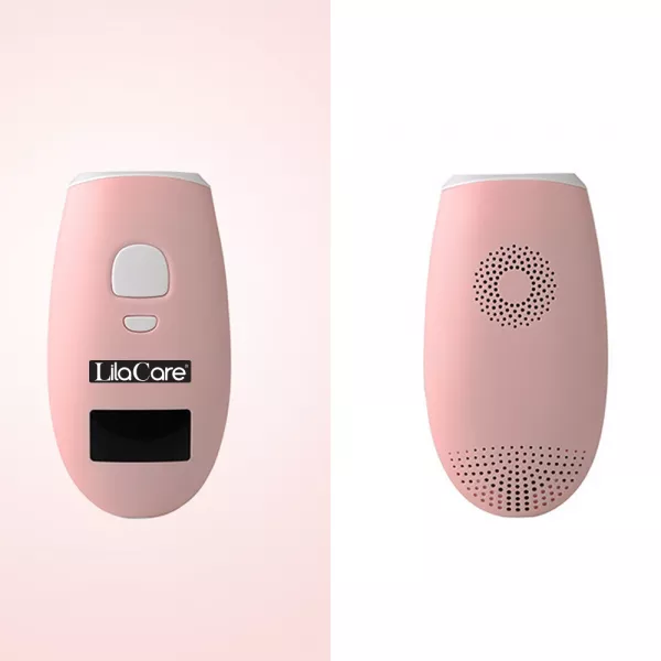 Epilator IPL Lila Care, epilare definitiva, 990.000 pulsatii, 5 trepte de putere, cu ecran LCD, roz