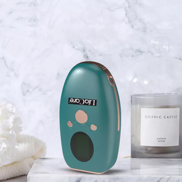 Epilator IPL Lila Care, epilare definitiva cu efect de racire, 999.999 pulsatii, 5 trepte de putere, cu ecran LCD, verde