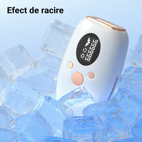 Epilator IPL Lila Care, epilare definitiva cu efect de racire, 999.999 pulsatii, 5 trepte de putere, cu ecran LCD, verde