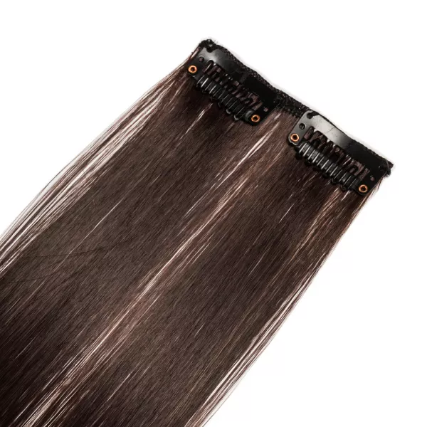 Extensie clip-on cu 3 clipsuri, saten, 60 cm