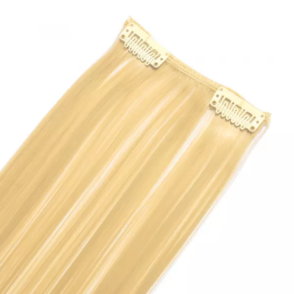 Extensie clip-on Lila Rossa, 60 cm, cu 3 clipsuri, blond inchis