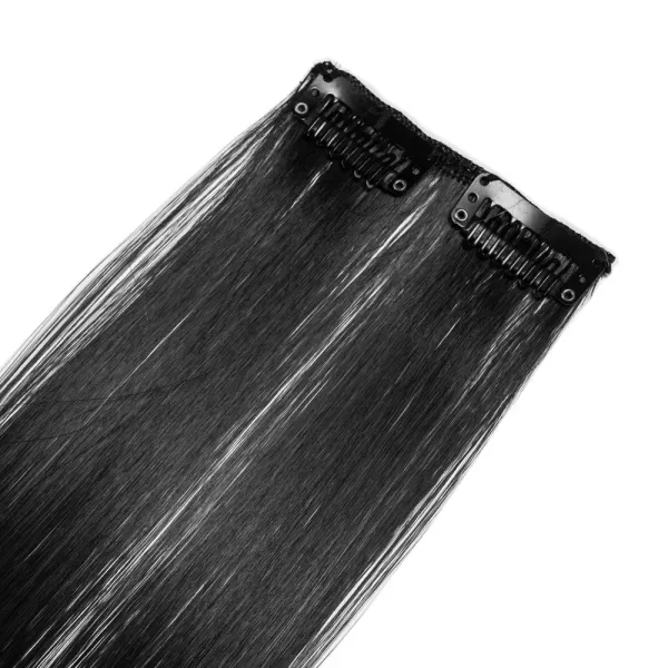 Extensie clip-on Lila Rossa, 60 cm, cu 4 clipsuri, saten