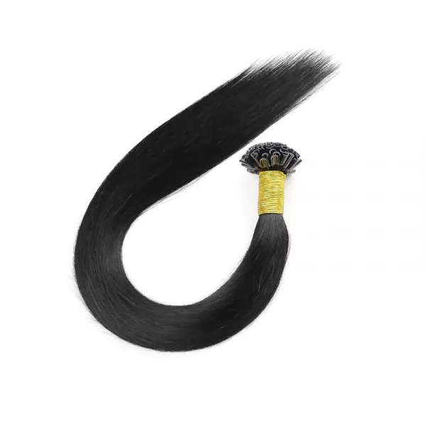 Extensii cu keratina, 55 cm, par natural, semi-permanente, saten