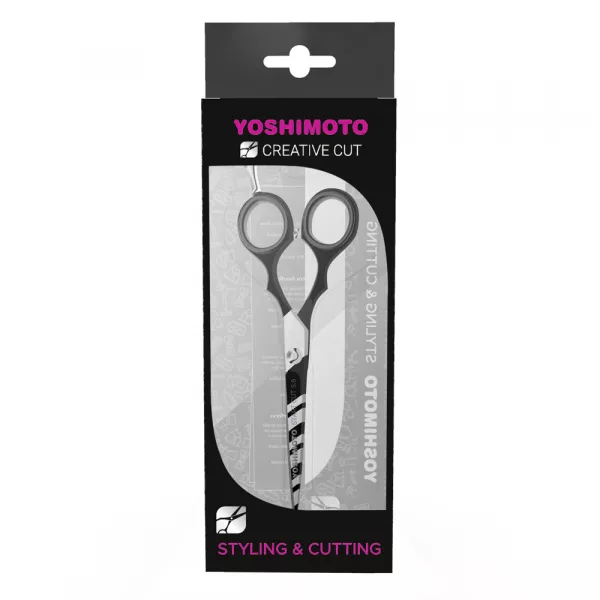 Foarfeca pentru tuns, Yoshimoto, Creative Cut, zebra, 5.5 inch