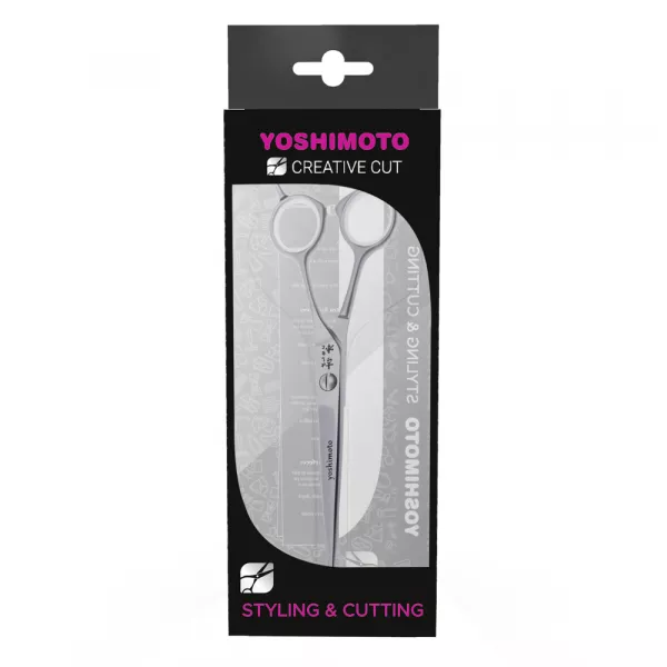 Foarfeca pentru tuns, Yoshimoto, Creative Cut, 6 inch, argintie
