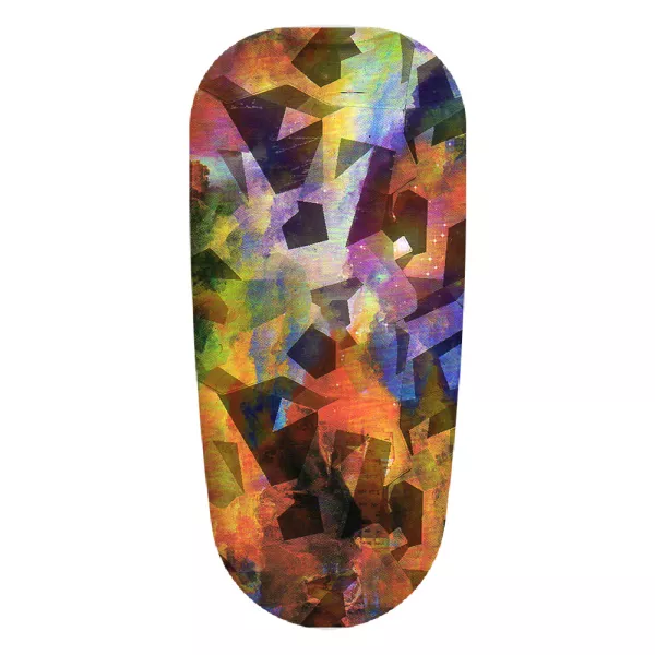 Folie decor unghii, Lila Rossa, cu adeziv, holografica, 046