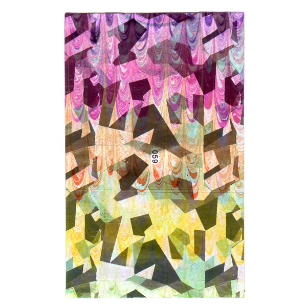 Folie decor unghii, Lila Rossa, cu adeziv, holografica, 059