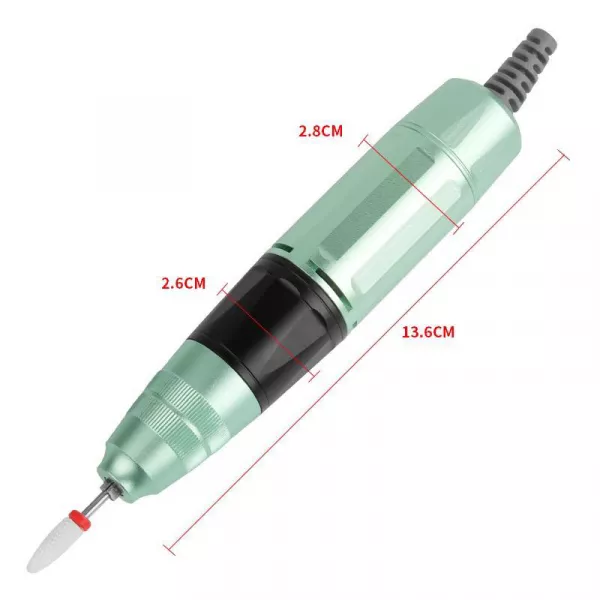 Freza unghii, pila electrica, Lila Rossa,35000 RPM, 45w, verde
