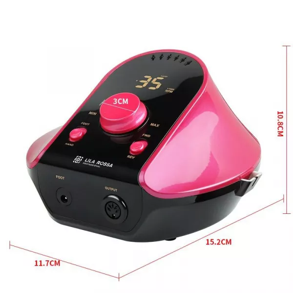 Freza unghii, pila electrica, Lila Rossa,35000 RPM, 45w, fuchsia