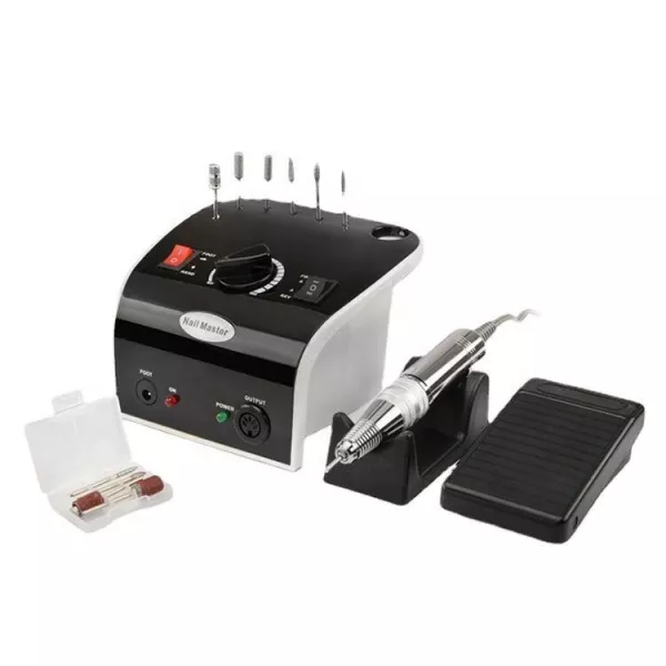 Freza unghii, pila electrica, Lila Rossa, 35000 RPM, negru