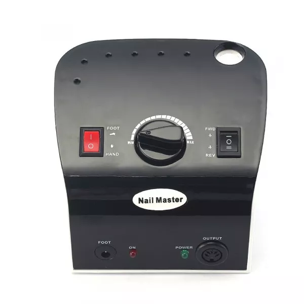 Freza unghii, pila electrica, Lila Rossa, 35000 RPM, negru