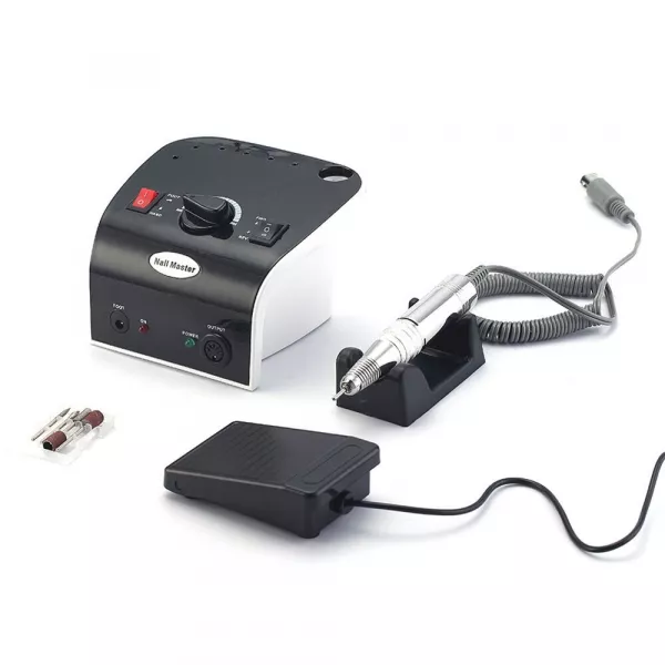 Freza unghii, pila electrica, Lila Rossa, 35000 RPM, negru