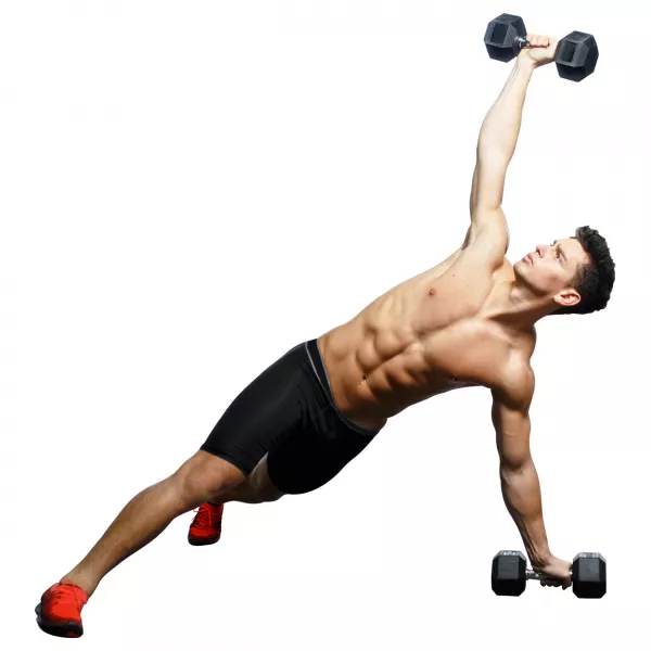 Gantera dumbbell Karemi, hexagon, 12,5 kg