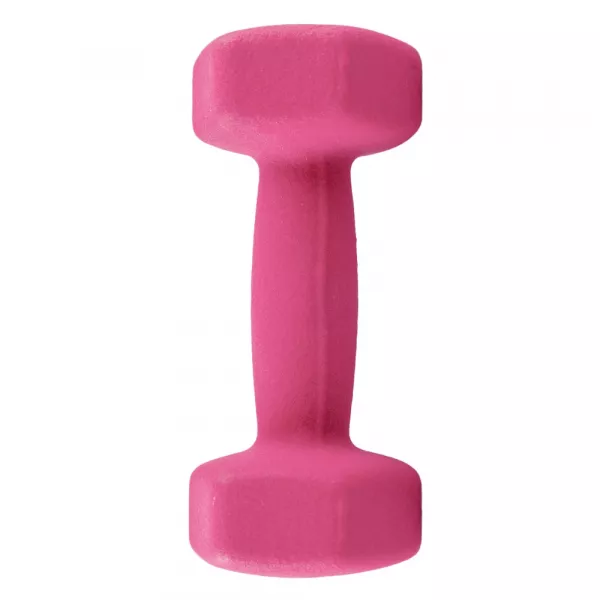 Gantera fitness Karemi, tip hexagon, de 3 kg, roz