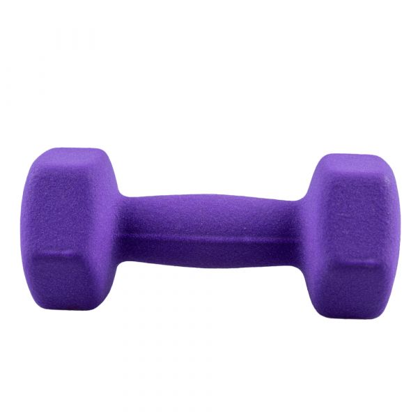 Gantera fitness Karemi, tip hexagon, de 5 kg, mov
