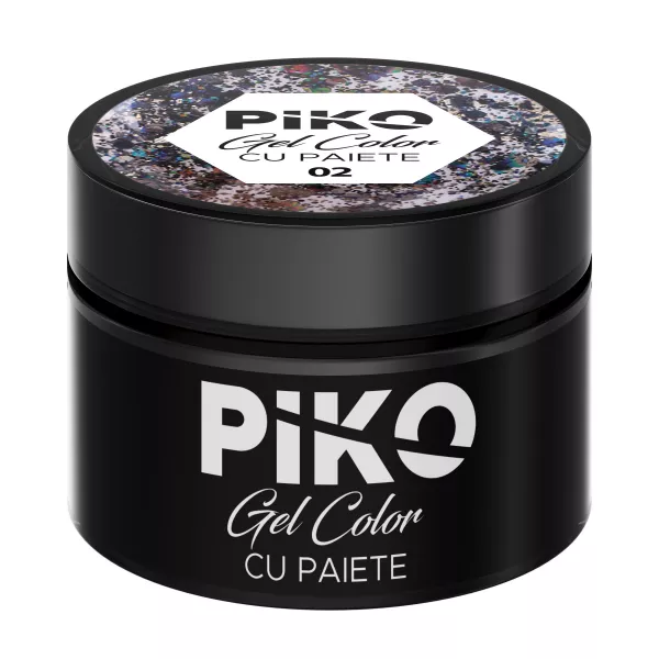 Gel color cu paiete Piko, 5g, 02