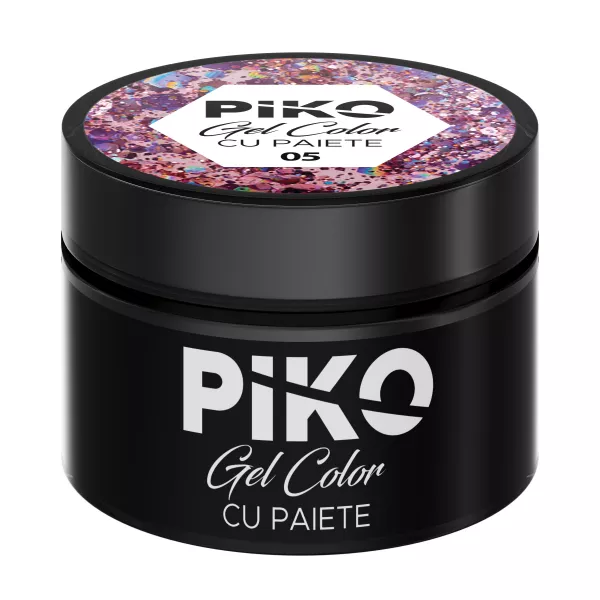 Gel color cu paiete Piko, 5g, 05