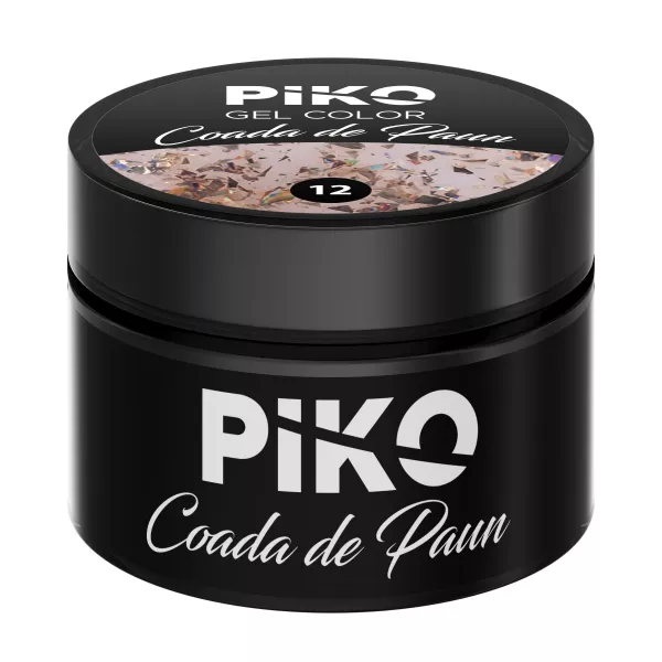 Gel UV color Piko, Coada de paun, 5g, model 12