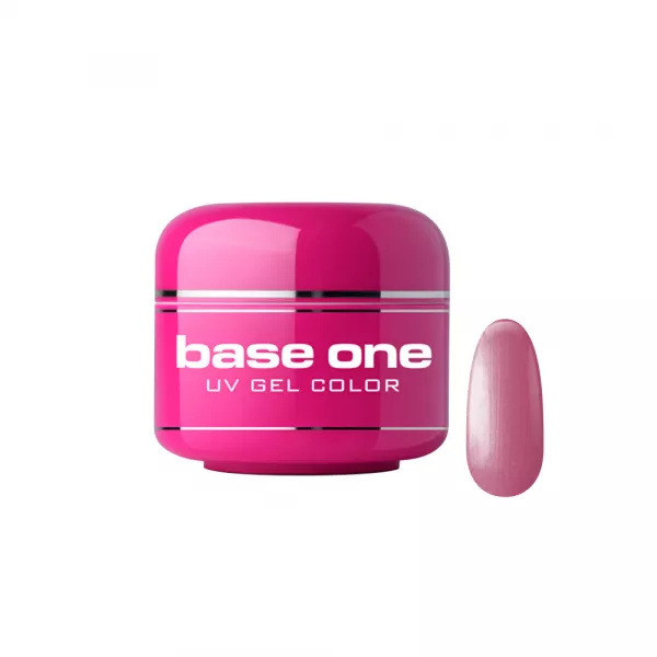 Gel UV color Base One, Metallic, pinky pie 34, 5 g