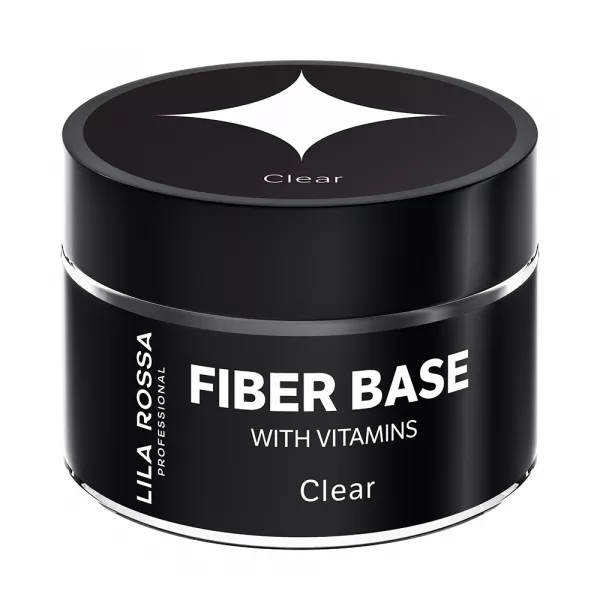 Gel de baza Lila Rossa Fiber Builder Base cu Vitamine Clear 15 g