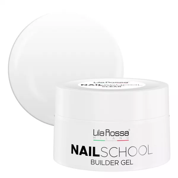 Gel de constructie Lila Rossa NailSchool, 100 g, Clear
