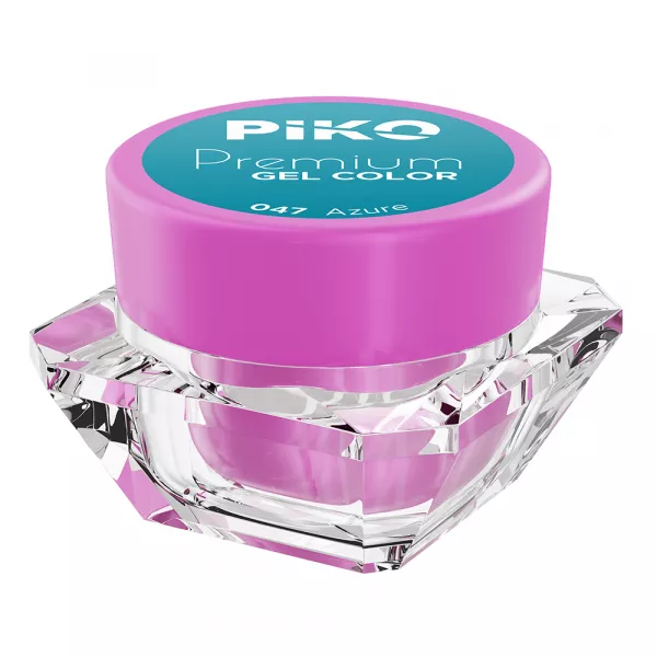 Gel UV color Piko, Premium, 047 Azure, 5 g