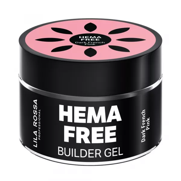 Hema free gel de constructie unghii lila rossa dark french pink