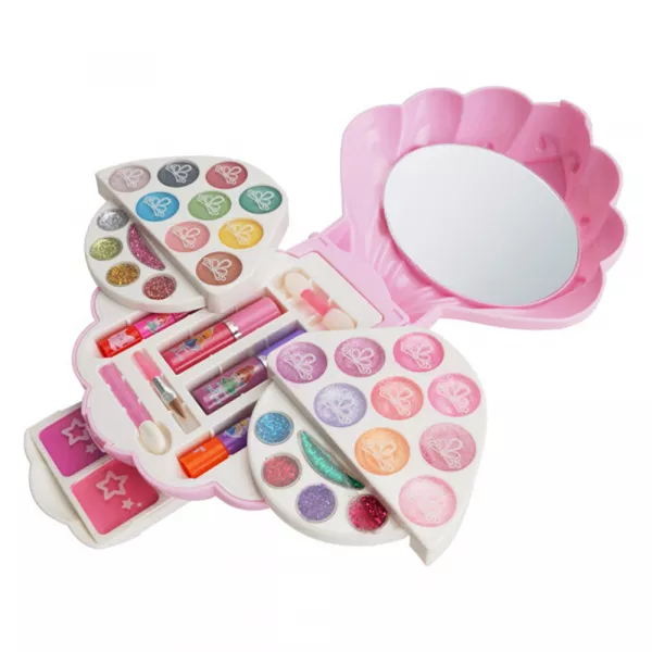 Trusa beauty makeup copii si unghii, tip scoica