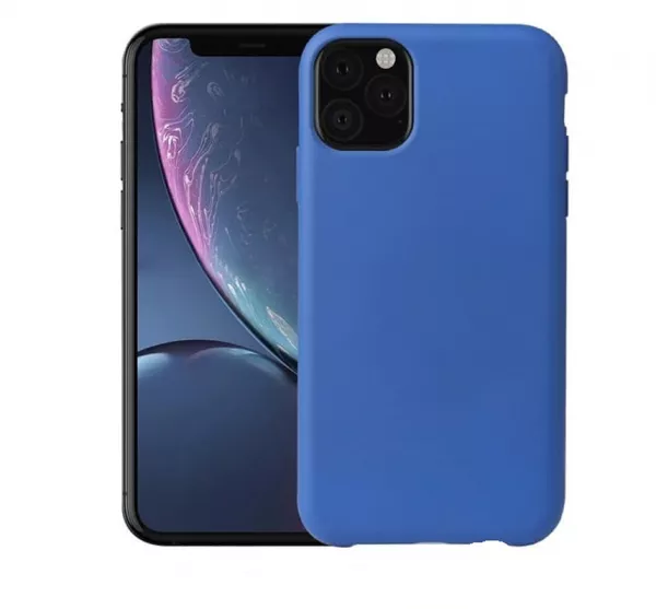Husa de prodectie Loomax, pentru iPhone 11 Pro Max, Silicon Subtire, Albastra